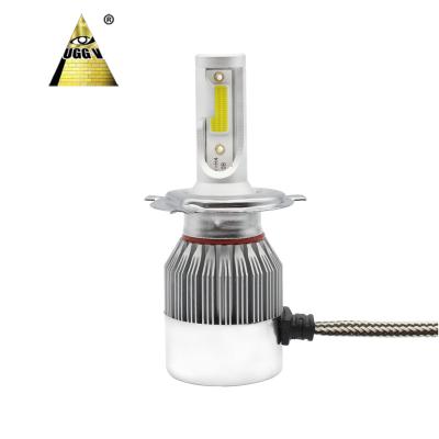 China Aluminum Alloy LED 9007 72W 7600LM LED Headlight C6 H4 H13 9004 Light for sale