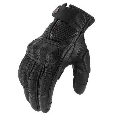 China SNAIL GLOVES Vintage Motorcycle Touch Screen Protection and Warmth STRANGER Retro Full Finger Gloves Mens Motorcycle Genuine Leather Riding Cruiser Gloves for sale