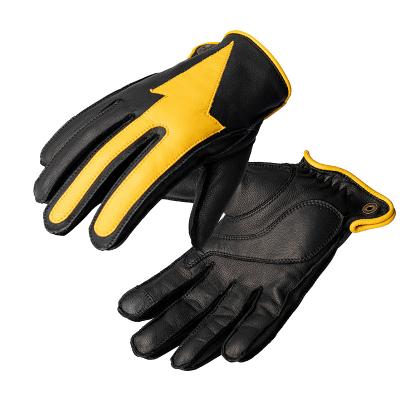 China ALIEN Retro Motorcycle Gloves Warmth Protection SNAIL Genuine Leather Touch Screen Yellow Gloves Riding Full Finger Protector Gloves for sale