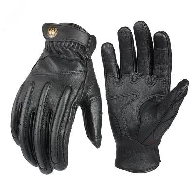 China Heat MONSTER PARK Motorcycle Gloves Winter Gloves Touch Screen Protector Leather Sheepskin All Finger Gloves for sale