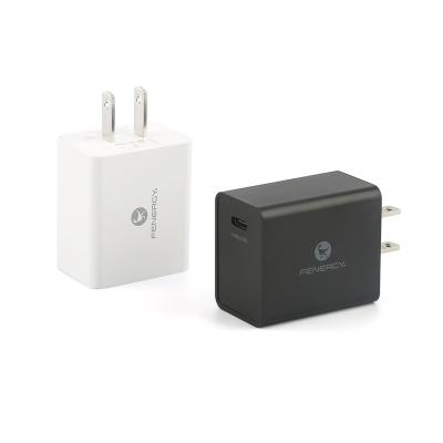 China Certified Mini Cell Phone 18W PD Wall Charger AC 100-240V Power Charging Station Charger Full Head for sale