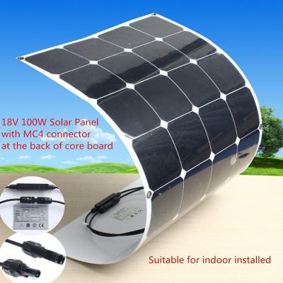 China 2,5 KG van SunPower de Flexibele Zonnepanelen, 100 Watts die Sunpower Zonnepanelen vouwen Te koop