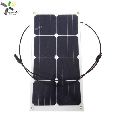 China High Efficiency Flexible PV Solar Panels , Grade A 25W Flexible Solar Panels for sale