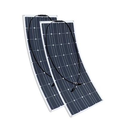 China Thin Film Flexible PV Solar Panels 100W 18V Mono Anti Scratch With MC4 Connectors for sale