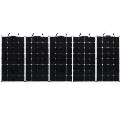 China 60W 120w 200w SunPower Flexible Solar Panels 22% Efficiency Boat / RV / Vehicle Application for sale