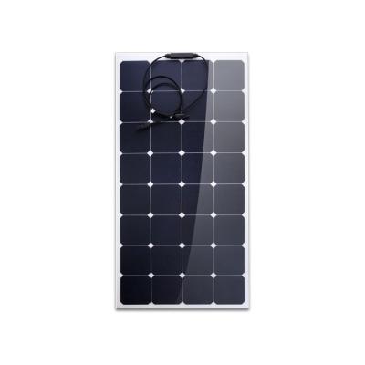 China Anticorrosieve Flexibele Zonnepanelen 32 van ETFE Cellen12v 100W IP67 Kabeldoos met Dioden Te koop