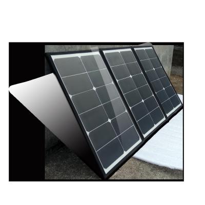 China Tragbares Antireflective-Glas Sonnenkollektor 18V 60W faltbares mit Verbindungsstücken MC4 zu verkaufen