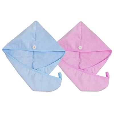 China Durable Super Water Absorption Beauty Shower Turban Microfiber Hair Towel For Women for sale