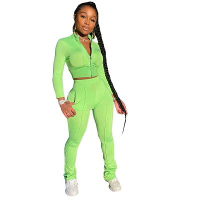 China Wholesale QUICK DRY Women's Fashion Loungewear Solid Color Sports Suit Jogging Suit for sale