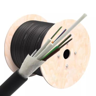 China GYTS/GYTA/GYFTY/Aerial 2 4 6 8 12 24 36 48 72 96 144 288 G652D single core modes stranded armored loose tube fiber optic cable for sale