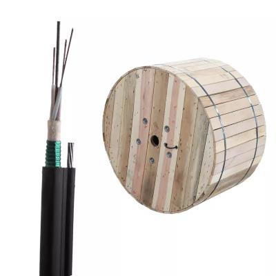 China GYTC8S 4-144core Aerial Outdoor Fiber Optic Cable Figure 8 Self Supporting Cable for sale