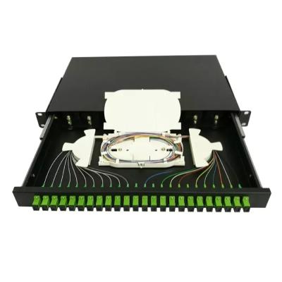 China Ftth fttx FTTH ODF 12-144 Core Rack Mount Fiber Optic Splicing Patch Panel/ODF for sale