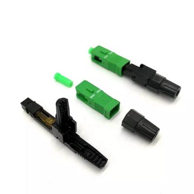 China Fast Ftth fttx FTTH Sc/APC Connector SC Fiber Optic Mechanical Connector for sale