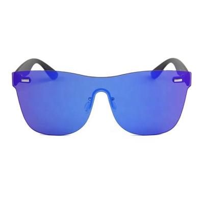 China Fashion Sunglasses Frameless Sunglasses New Shape Flat Panel Explosive Glass Mount Sunglasses One-Piece Sunglasses for sale