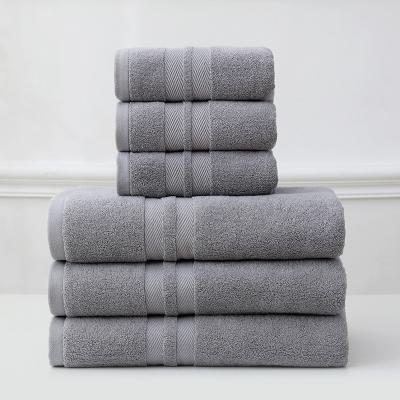 China Bath Towels Thick 100% Cotton Towel Set Sustainable Hot Selling Hotel With Low Price for sale