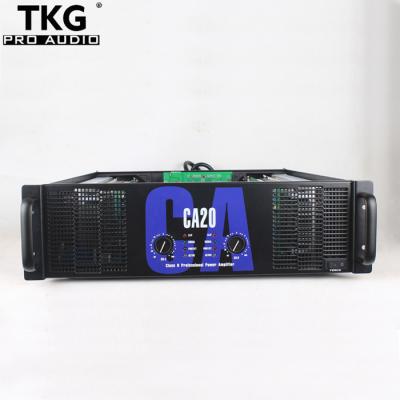 China TKG 1100 watt 1100w 2 channel 3U class H CA20 performance transformer ca20 professional amplifier 530*525*132MM for sale