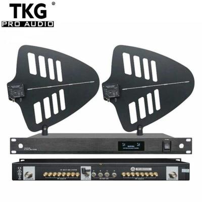 China TKG 500-950Mhz 8 Channel System 8 Sets Splitter Antenna Amplifier Microphone MIC Antenna Directional Wireless Distribution System TKG819T for sale