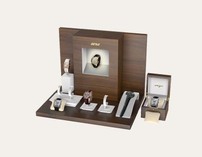 China Wholesale Customzied Showcase Wood Watch Display Window Stand W/ Watch Box for sale