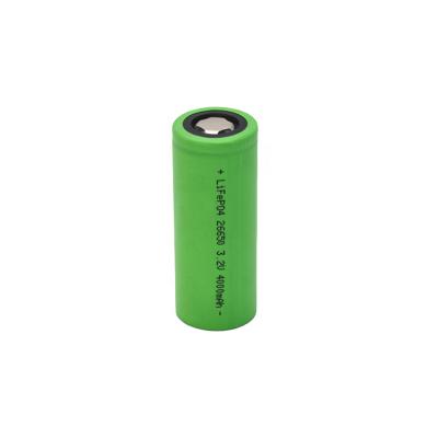 China Toys factory price Cylindrical Lithium Ion Battery Ifr Lifepo4 26650 3.2v 4000mah for sale