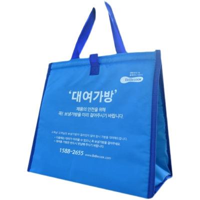 China Promotion Recyclable Nonwoven Waterproof Cooler Bag Maker Insulation Portable Cool Takeout Bag for sale