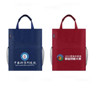 China Manufacturer Promotion Recycling Polyester Recyclable Handbag Large Capacity A4 Information Folder for sale