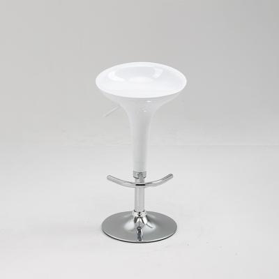 China Hot Selling Swivel And Seat Height Control Customized High Quality Metal Bar White Lounge Chairs for sale