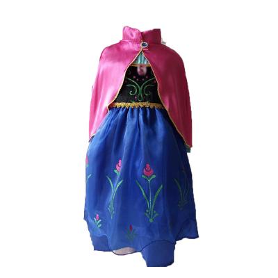 China Carnival Party Girls Elsa Anna Dress Cartoon Cosplay Snow Princess Costume Elsa Toddler Children Clothing Dresses For Girls for sale