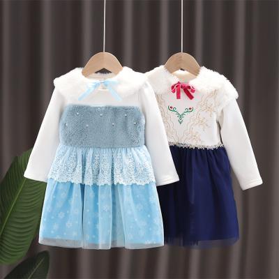 China Autumn and Winter Children's Dress Children's Wear Girl's Aisha Elsa Princess Skirt Breathable Halloween Costume New for sale