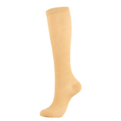 China Hot Sale Athletic Compression Socks 15-20mmHg 20-30mmHg Nurse Compression Socks Sport Men Women Compression Sock for sale