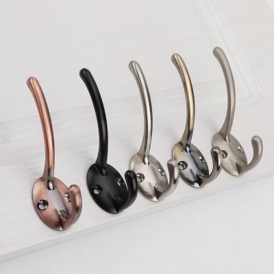 China Modern Nordic Style Single Hook Wall Hook Hall Living Room Wardrobe Clothing Entryway Coat Hook Furniture Zinc Alloy Hardware for sale