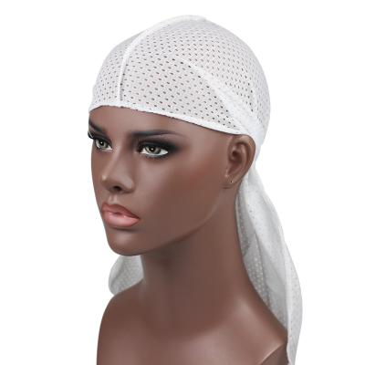 China Fanni Factory Price Wholesale High Quality Breathable Mesh Durag For Summer Tail Long for sale