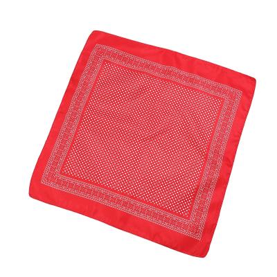 China DecorateÂ   Square 21inches Polyester Polka Dot Bandannas For Women for sale