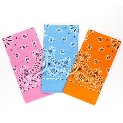 China In Stock Soft Novelty Cotton Cowboy Bandana Handkerchiefs For Men And Women for sale