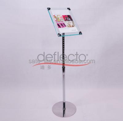 China Supermaket Acrylic Floor Stand Sign Holder, A4 Floor Stand Holder, Acrylic Sign Holder for sale