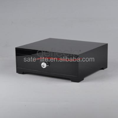 China Acrylic Countertop Storage Box Cabinets For Hotel Or Home With Black Acrylic Acrylic Display Box for sale