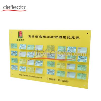 China Wholesale Wall Mounted 24 Pockets Card Display Rack Acrylic Holders For Hotel,Hospital for sale