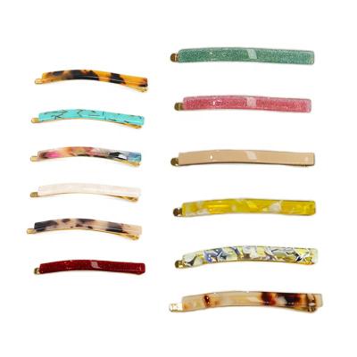 China Eco-Friendly/Recyclable/Fancy Colored Hair Pin Clips 15 Colors Cheap Wholesale Custom Hair Clip Girls Hair Color Hairpin Clips for sale