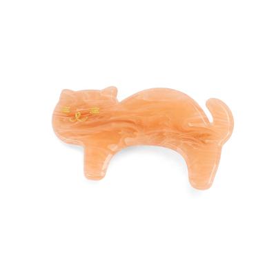 China Eco-friendly/Recyclable/Fancy Korean Cute Anime Girls Acrylic Hair Cat Shaped Alligator Clip Cheap Hair Clips Hair Clips Girl Hair Accessories for sale