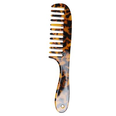 China Acetate Cellulose Handle Home Comb Eco-Friendly/Recyclable/Fancy Single Long Comb Wide-toothed Comb for sale