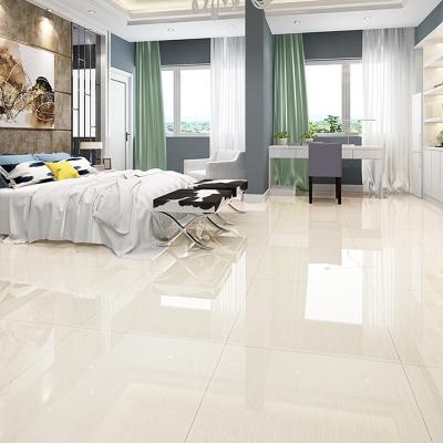 China Modern white porcelain linestone tile naturestone double loading polished tiles for sale