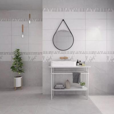 China Reliable Rustic Tiles And Ceramic Gray Bathroom Wall Tiles 300x600 Mm Cheap Price New Design for sale