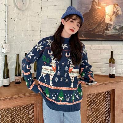 China Others Wholesale OEM/Odm New Winter Jacquard Knitted Pullover Unisex Christmas Ugly Sweater Loose Custom Wholesale for sale