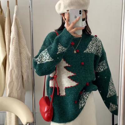 China Other Loose OEM/Odm Winter Jacquard Knitted Pullover Unisex Ugly Christmas Sweater Custom Made Wholesale for sale