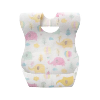 China Baby Products Foldable Baby Bibs Wholesale Food Grade Waterproof Silicone Clothes Cute Soft Silicon Print Customized PVC Baby Bibs for sale