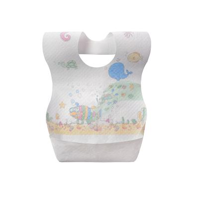 China Baby Products Foldable Baby Bibs Wholesale Food Grade Waterproof Silicone Clothes Cute Soft Silicon Print Customized PVC Baby Bibs for sale