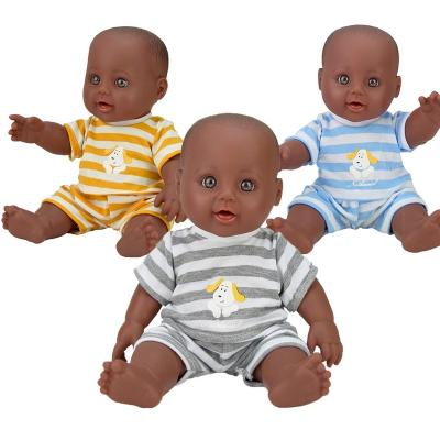 China Hot Selling Changeable Dress Good Quality 12inch Black Lovely Baby - Doll Toys For Children for sale