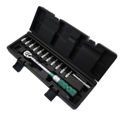 China Mini Torque Wrench 1/4 Industrial Drive Adjustable Ratchet Torque Wrench Set 5-25 N.m Set for sale