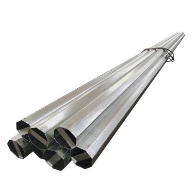 China Tapered Outdoor Decorative Galvanized Octagonal Street Lighting Poles Metal Columns Lamp Poles 15m With Factory Price for sale