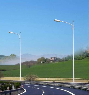 China Road lighting outdoor black steel pole with HDG, pavement lighting/lamp pole for sale