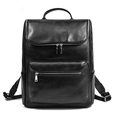 China High Quality Outdoor Custom Waterproof Backpack Men Genuine Leather School Bag For Teenagers for sale